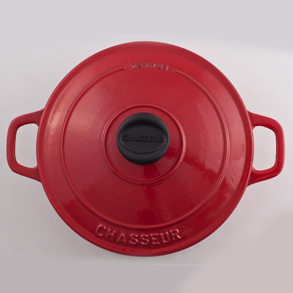 Кастрюля 2.3л Chasseur Red Франция вид сверху
