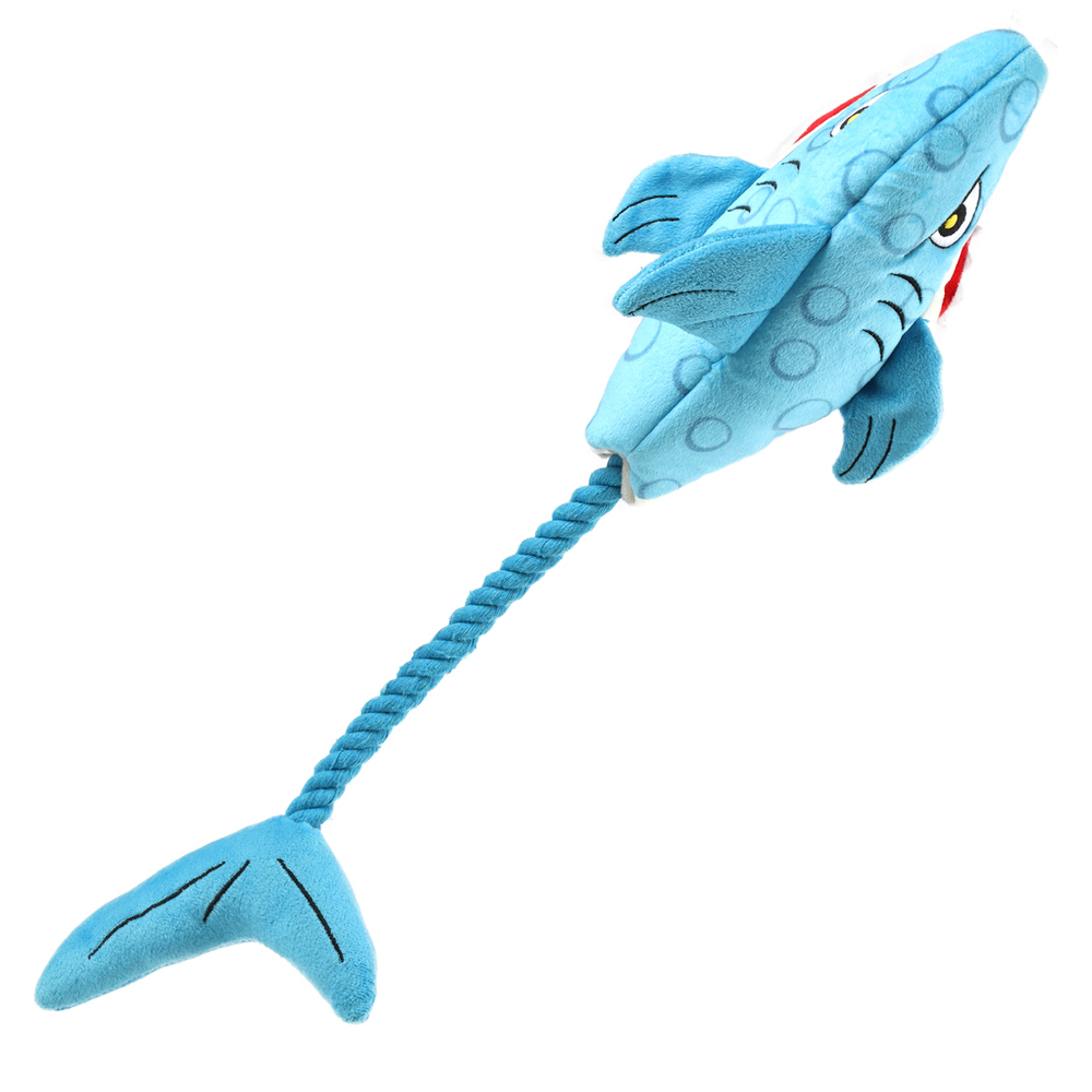 85068 Игрушка для собак Акула с рыбой на веревке 51см, GiGwi серия CATCH & FETCH
