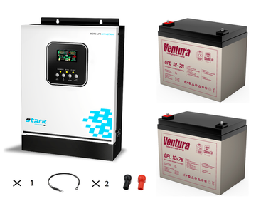 Комплект ИБП Stark Country 3000 INV MAX + АКБ Ventura GPL 12-75 х 2 шт.