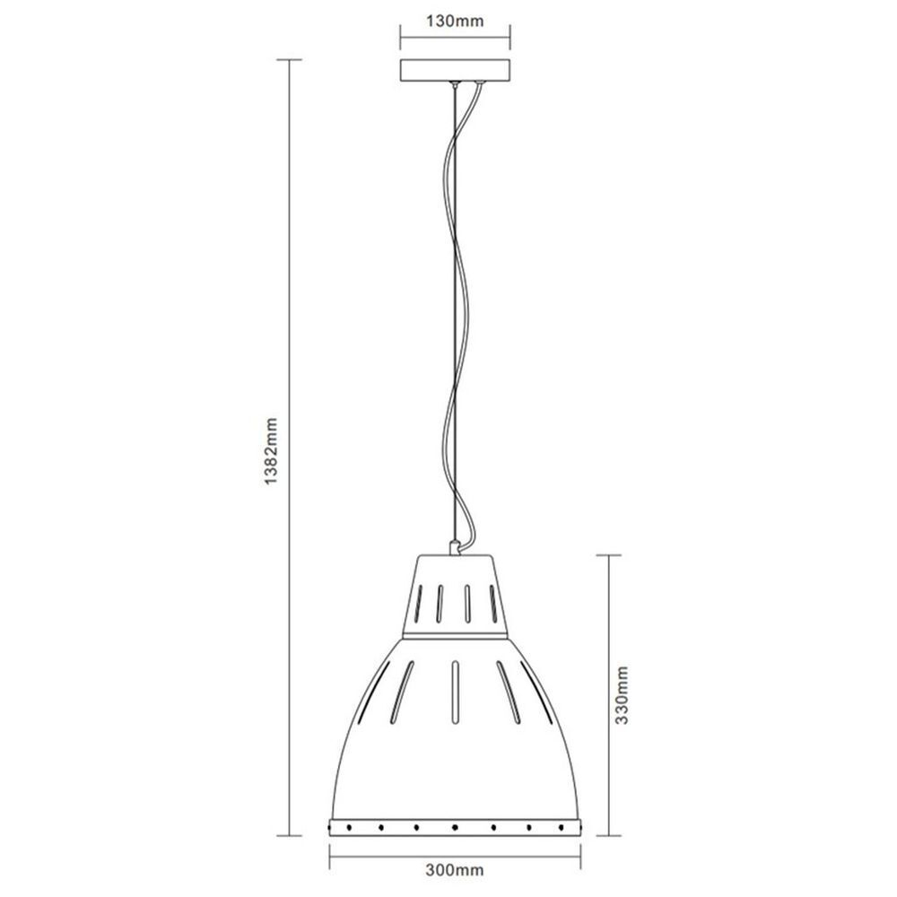 Светильник подвесной Camelion, PL-426М C71 Loft, 40 Вт, E27, 1лам, IP20, белый, хром, 13034