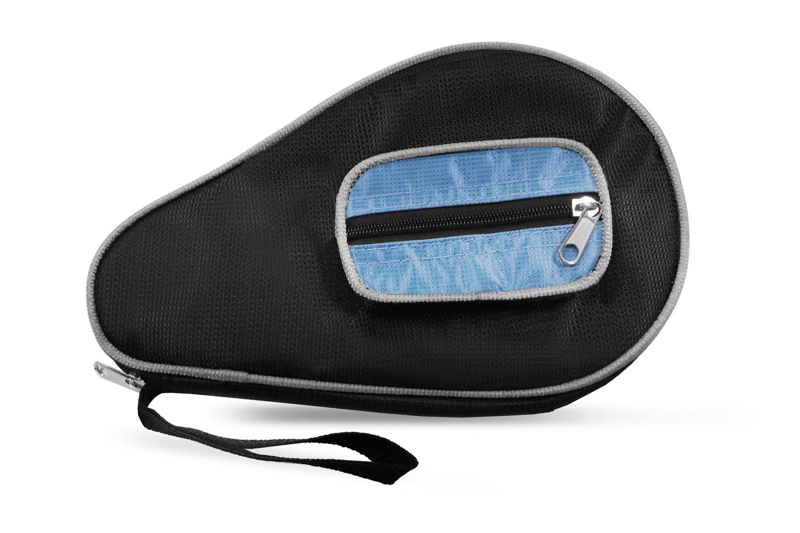 Чехол для теннисной ракетки синий с карманом фото №9