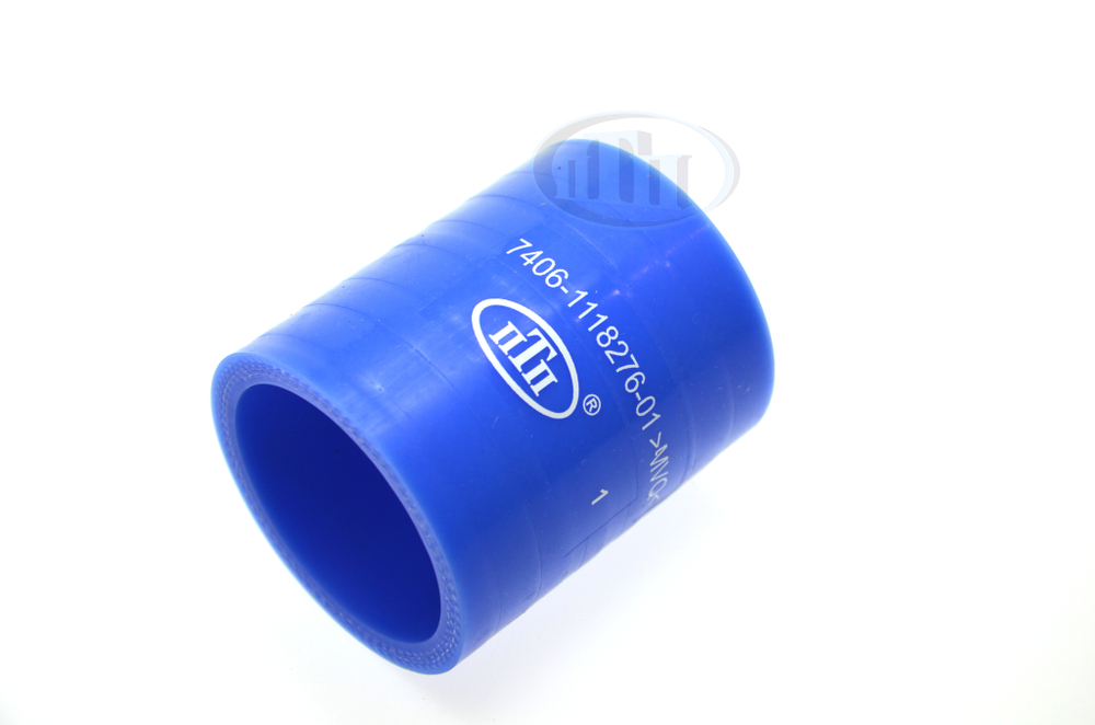 Патрубок соединительный (D= 50 mm, L= 70 mm) КАМАЗА синий MVQ (7406-1118276-01) ПТП