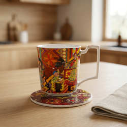 Кружка из костяной керамики