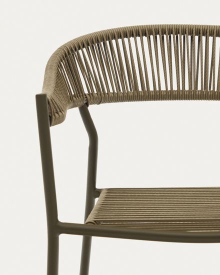Futadera Садовый стул из зеленого шнура и зеленой стали Испания La Forma