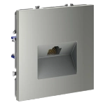 Розетка компьютерная встраиваемая VOLTUM S70 RJ45 кат.6, (сталь)