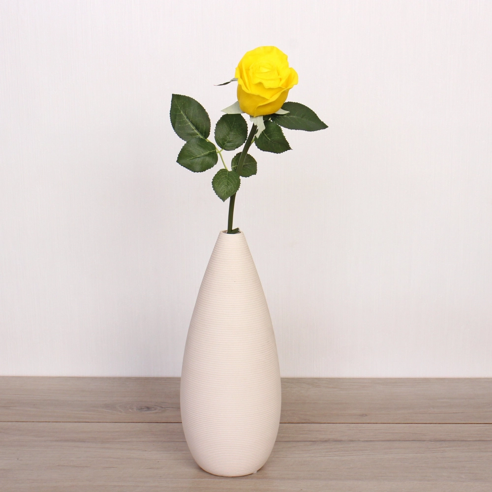 Цветок искусственный «Natur» 50см Розочка желтая