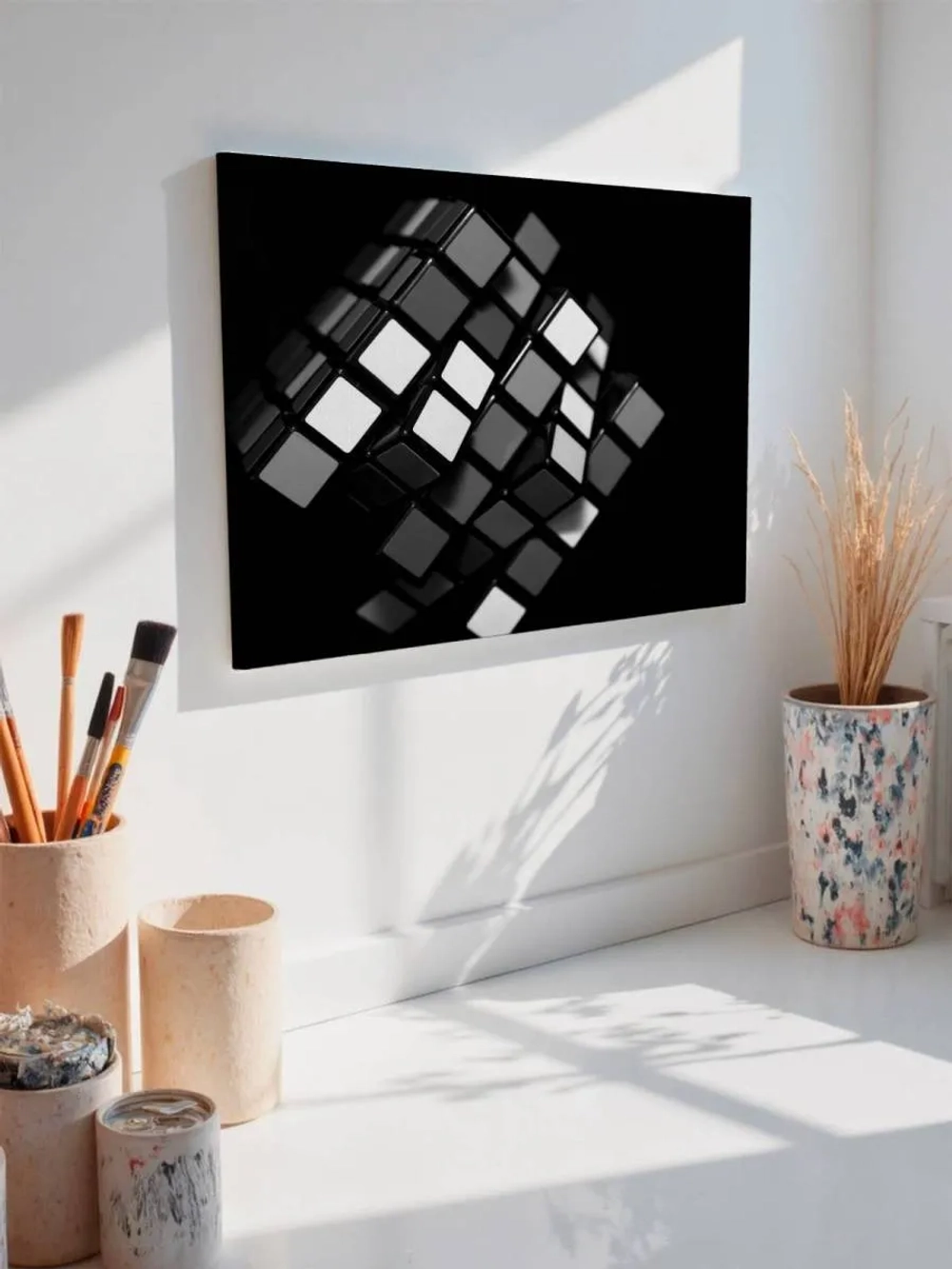 Картина на стену 40 X 50 Кубик Рубика
