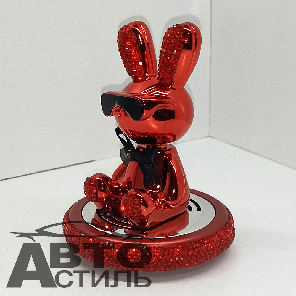 Ароматизатор-игрушка -на торпеду- ЗАЯЦ - YC-25RD красный