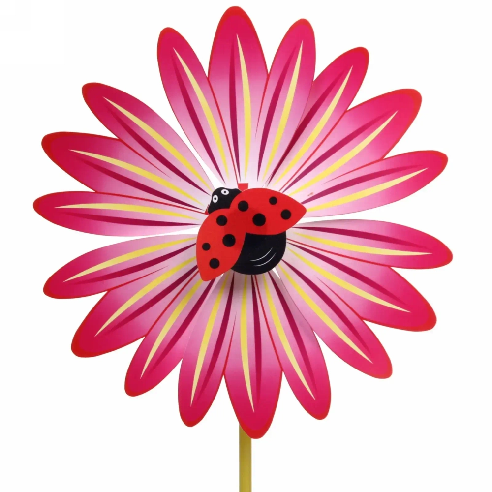 Ветрячок d-24 см «Цветочная поляна» 47 см, микс