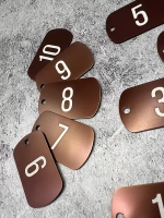 Номерки на ключи металлические