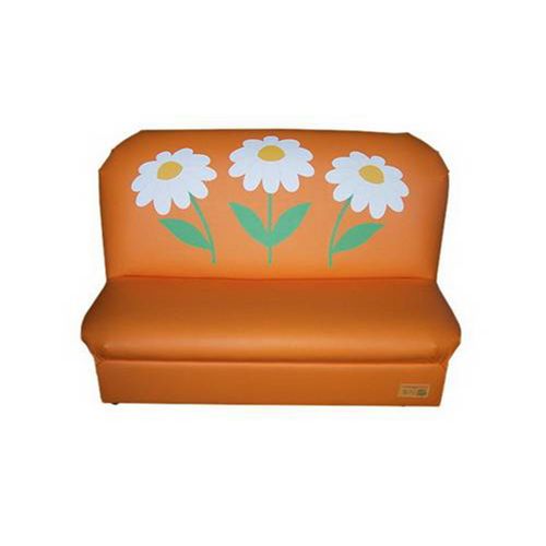 Диван детский "Аппликация" Ромашки оранжевый