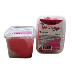 Мастика на какао масле Domkonditeroff 0.5 кг розовая