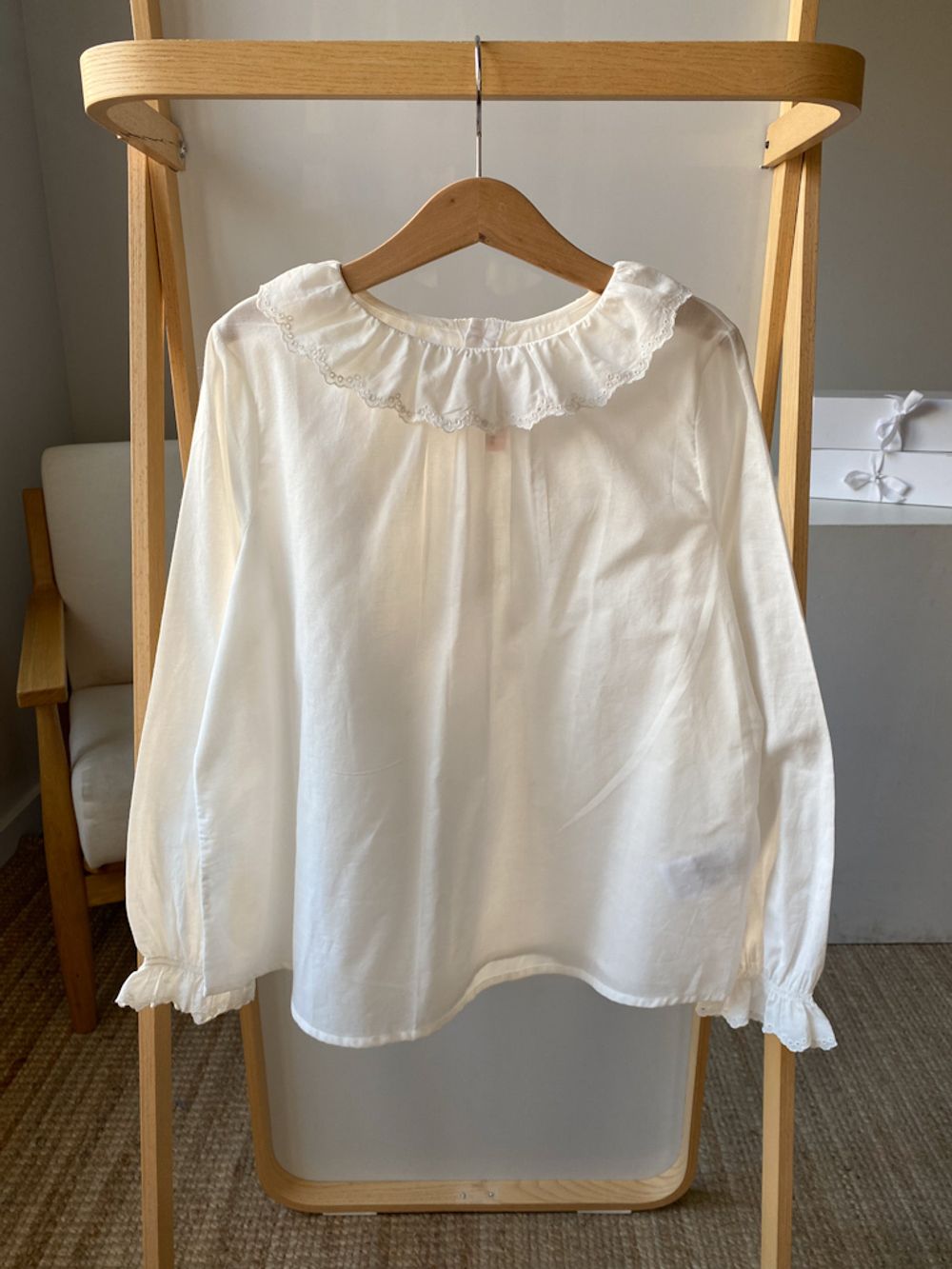 Хлопковая блузка Bonpoint, 140