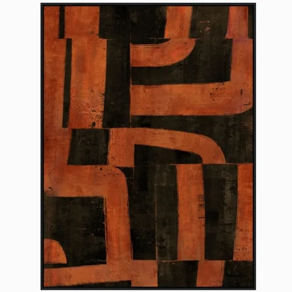 Постер Pretory 120х90 см, красный, чёрный