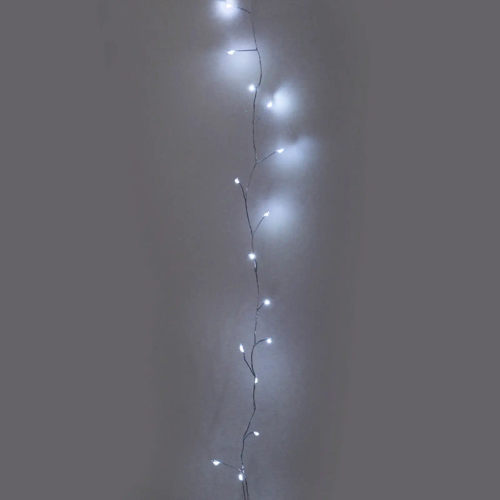 Гирлянда для дома ЗАНАВЕС 3м*3м 900 ламп LED «Мишура», IP-20, 8 режимов. Белый (возможность соединения)