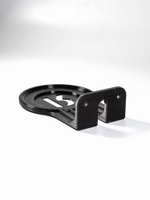 Настенный кронштейн-полка для Яндекс станций (Алиса) Лайт 2, черный, 3D печать, совместимость YNDX-00026