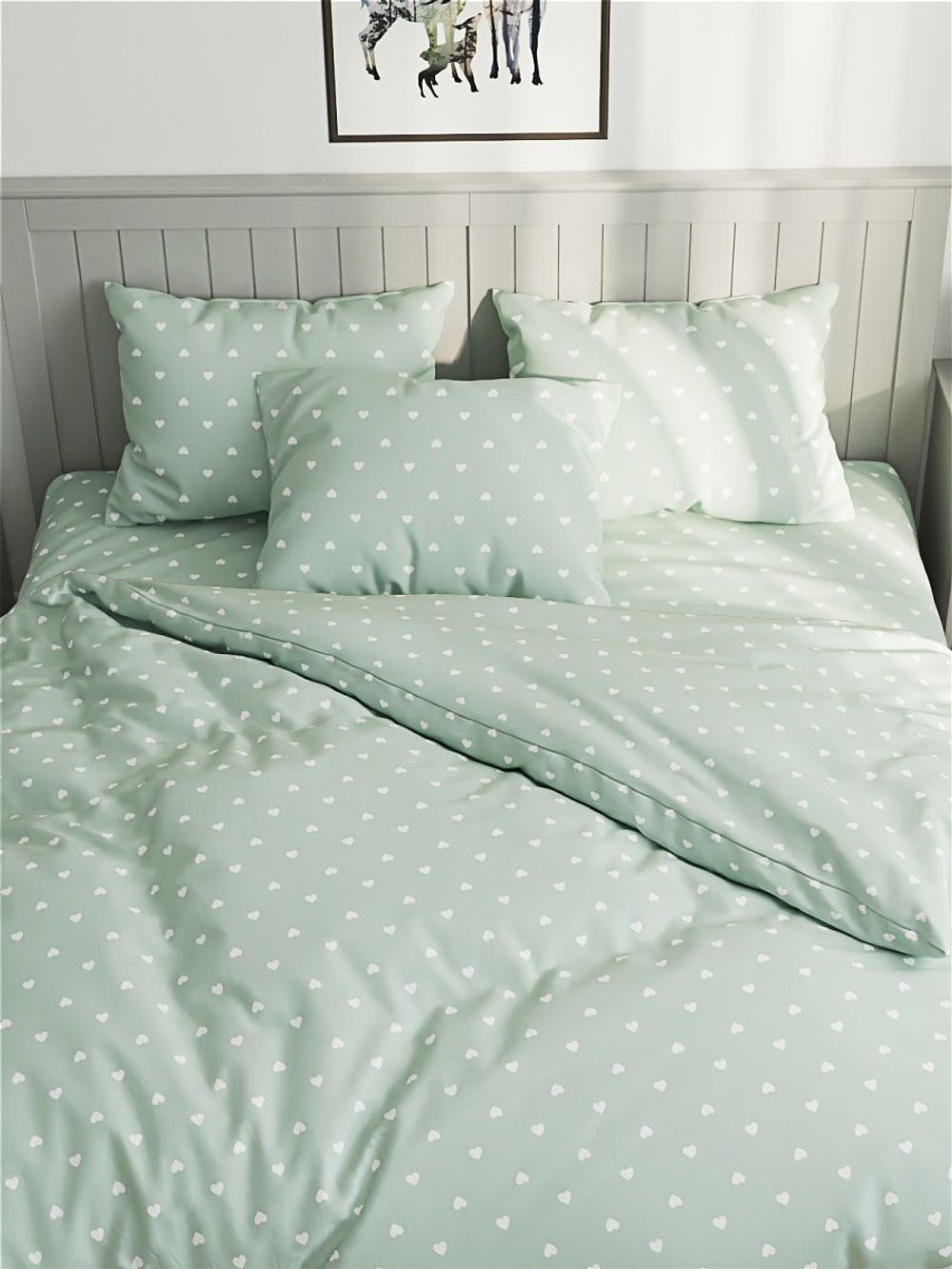 Пододеяльник Сказка "Николь" 1,5-спальный на молнии 145х215 см, перкаль