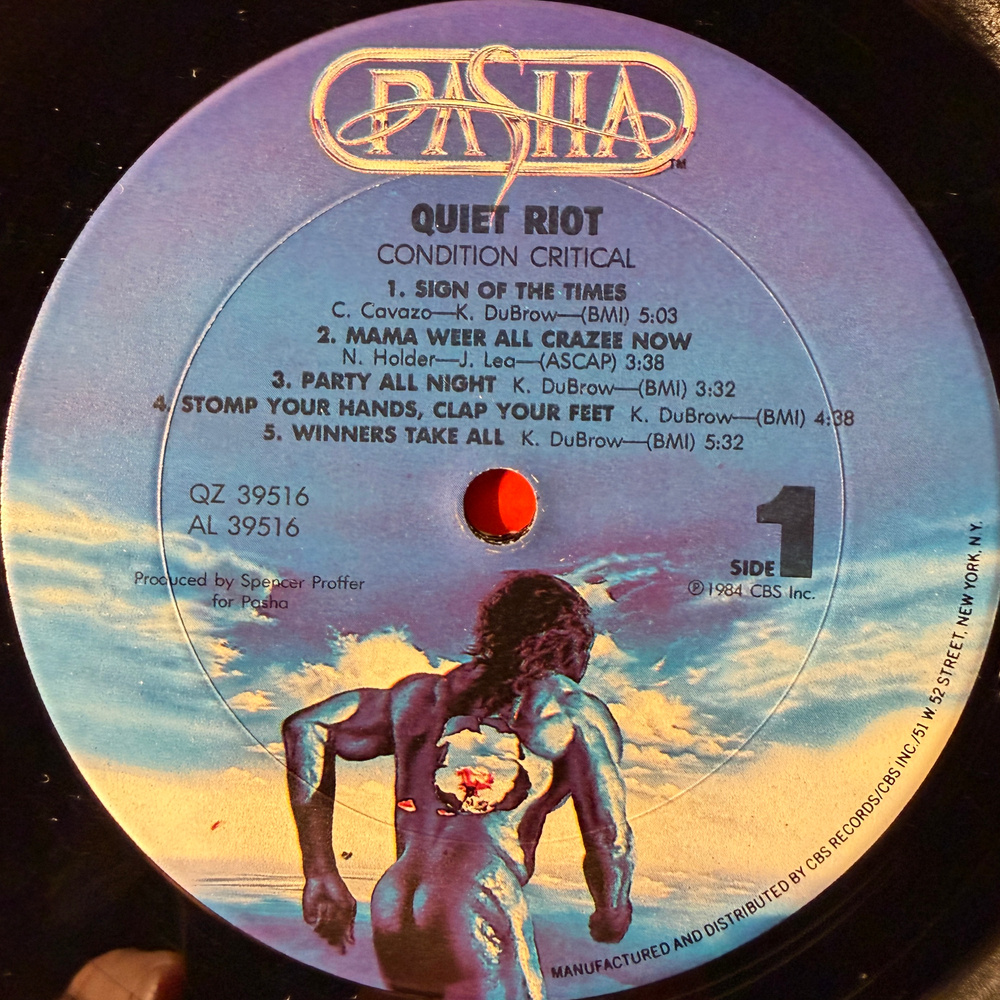 Quiet Riot ‎– Condition Critical (США 1984г.)Т