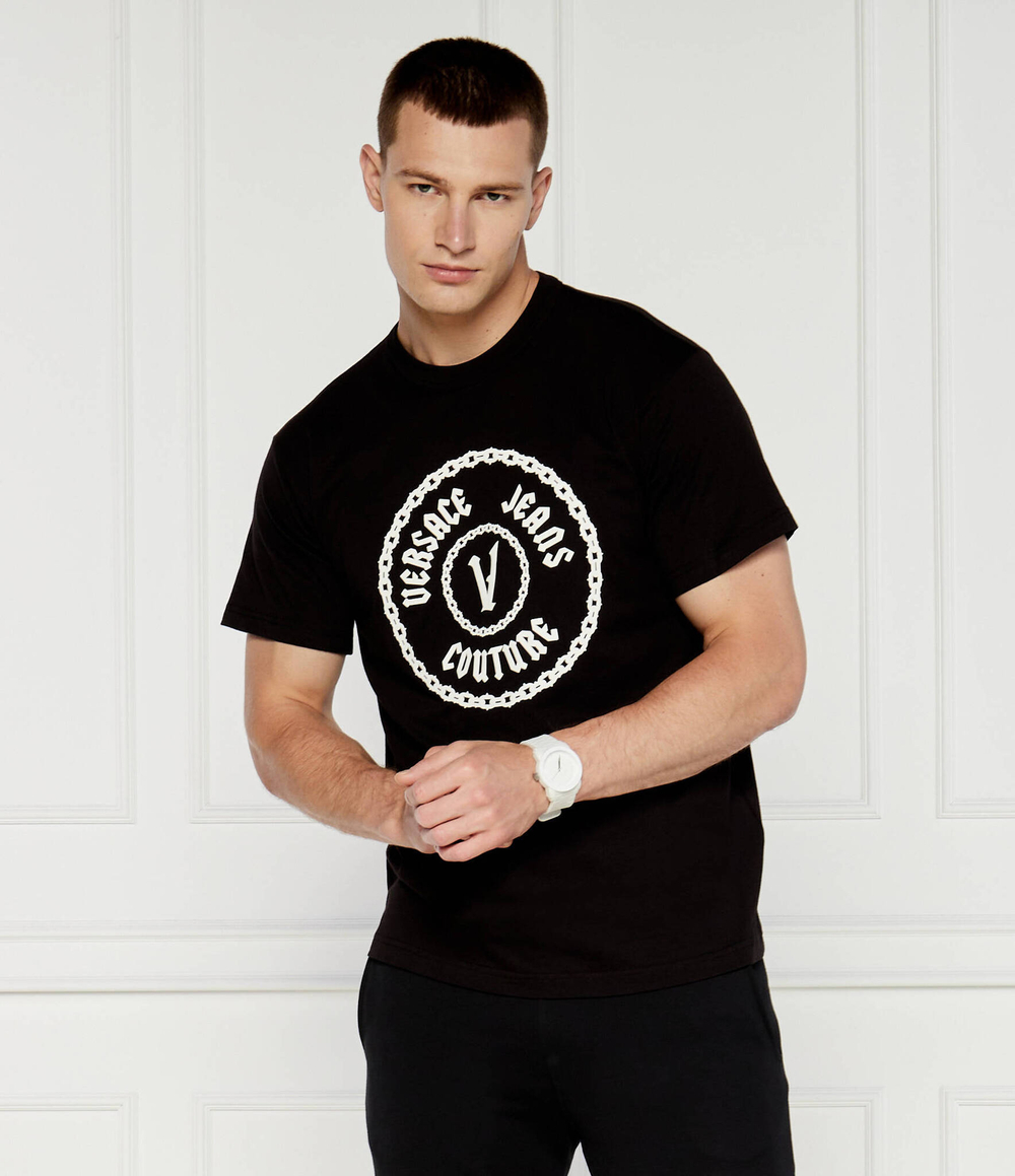 Футболка Versace Jeans Couture - черный(77GAHT03CJ00T)