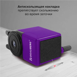 Точилка механическая BRAUBERG "JET" металлический механизм корпус пурпурный (2 штуки в упаковке)