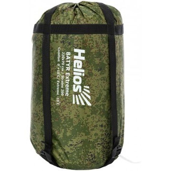 Спальный мешок Helios БАТЫР EXTREME (220*70) Stratex 200 КМФ цифра