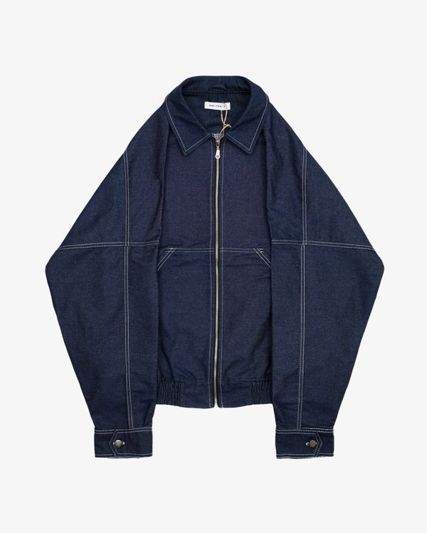 Куртка Zip-Up Shirt Jacket Denim Dark Blue - фото 2