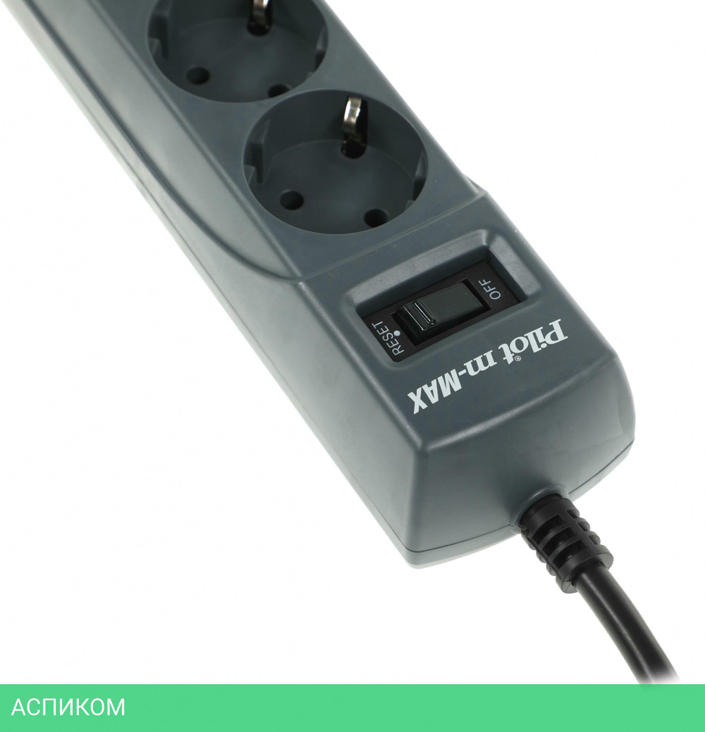Сетевой фильтр ZIS Pilot m Max 4 euro outlets 3m Black