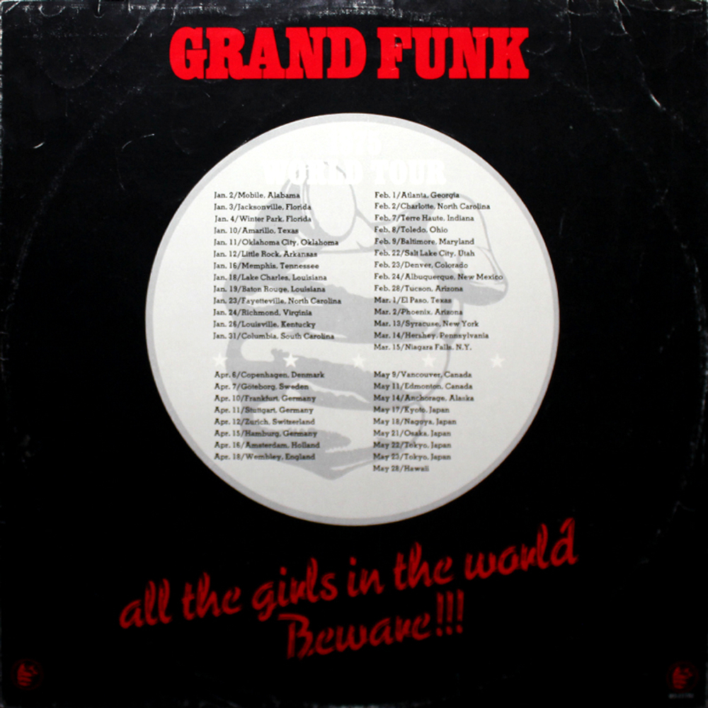 Grand Funk Railroad / All The Girls In The World Beware!!! (LP)