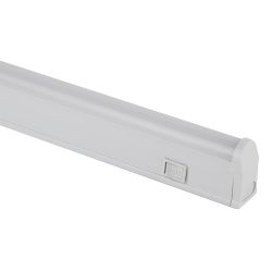 Линейный светодиодный светильник ЭРА LLED-01-04W-6500-W 4Вт 6500K L314мм с выключателем | Бытовые светодиодные линейные светильники