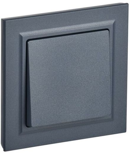 Выключатель 1-кл. СП BRITE ВСР10-1-0-БрМ 10А в сборе маренго IEK BR-V10-0-10-K35-F