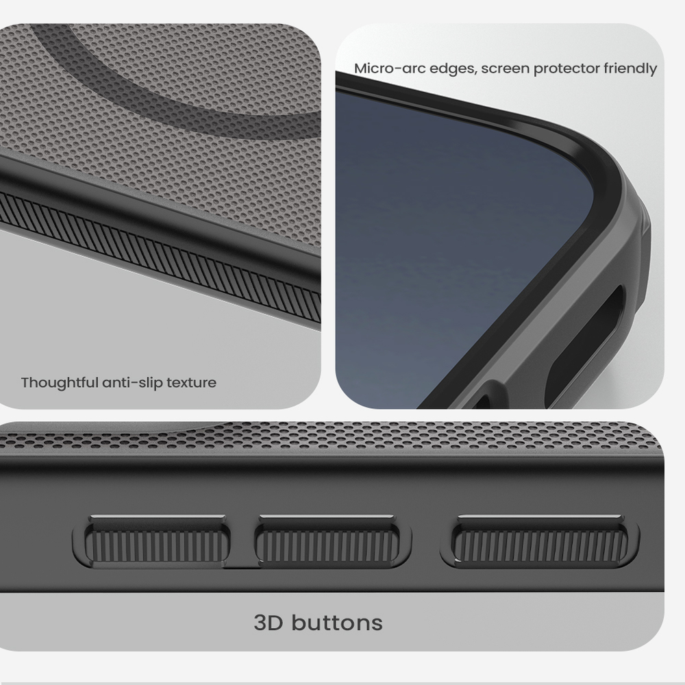 Чехол серый тонированный c MagSafe для Xiaomi 17, серия Super Frosted Shield Pro Magnetic (Clear version) от Nillkin