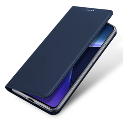 Чехол книжка из PU кожи синего цвета от Dux Ducis для смартфона OnePlus Nord CE4 и OPPO K12, K12 Plus, серия Skin Pro Series Case