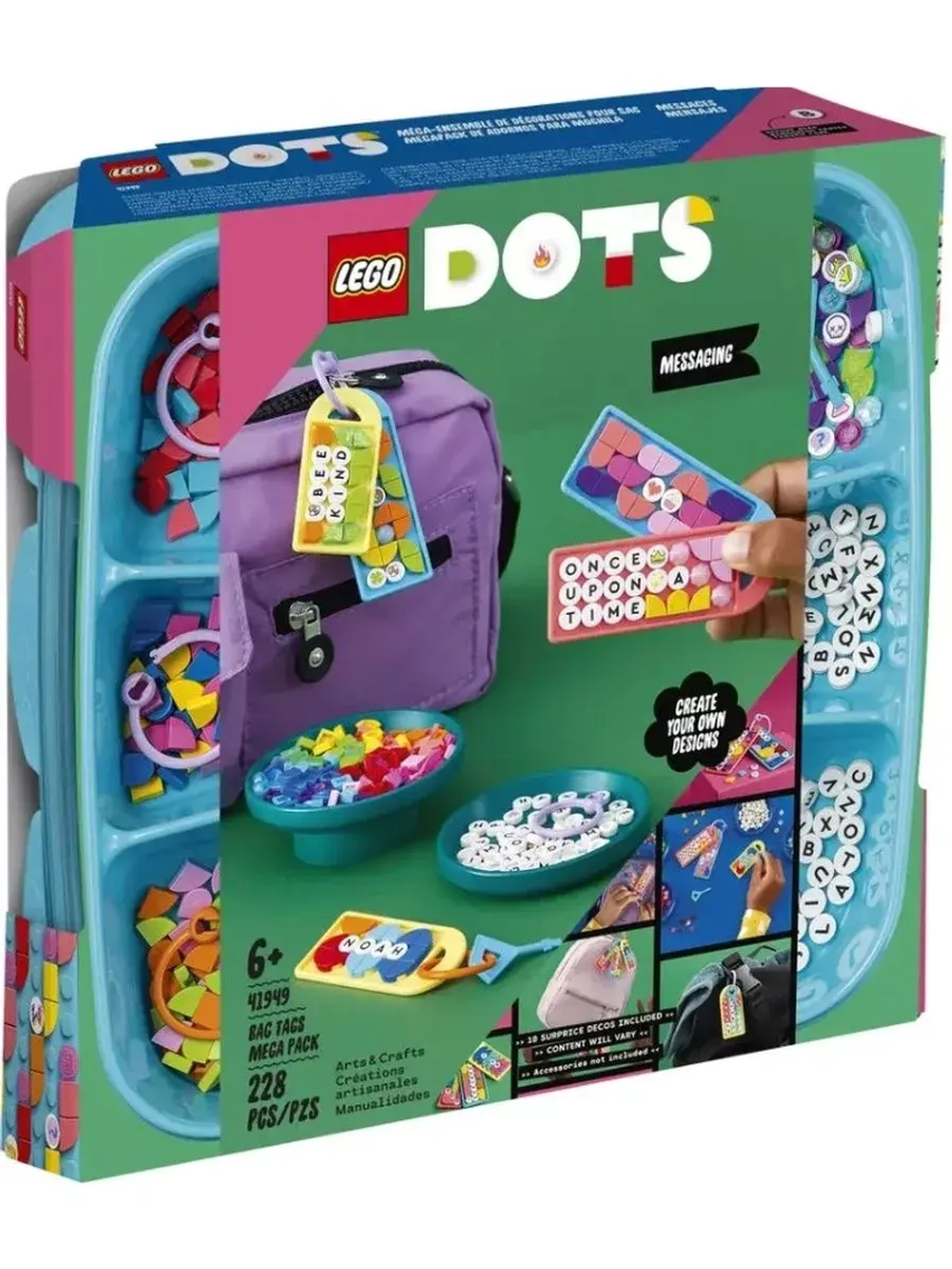 Лего Дотс 41949 Большой набор бирок для сумок Lego Dots