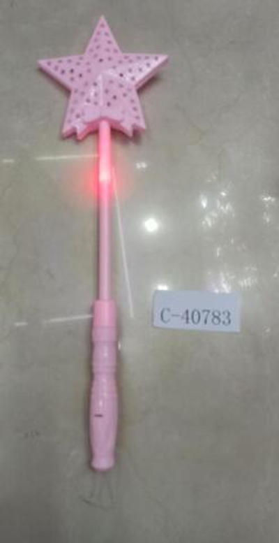 Палочка светящаяся Звезда 37 см, 3 цвета микс, с-40783