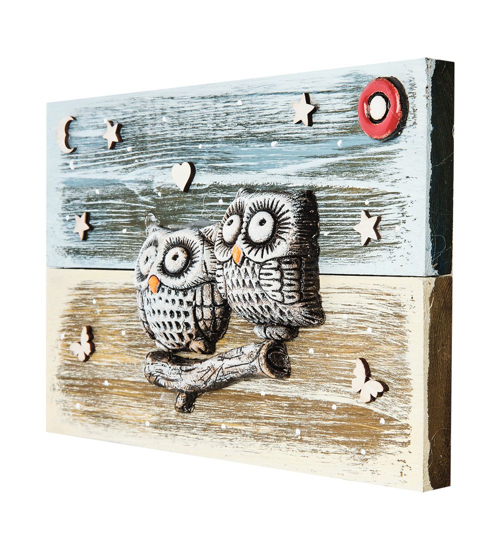 КоКо Шамель KK-726 Панно «Совы на ветке» шамот