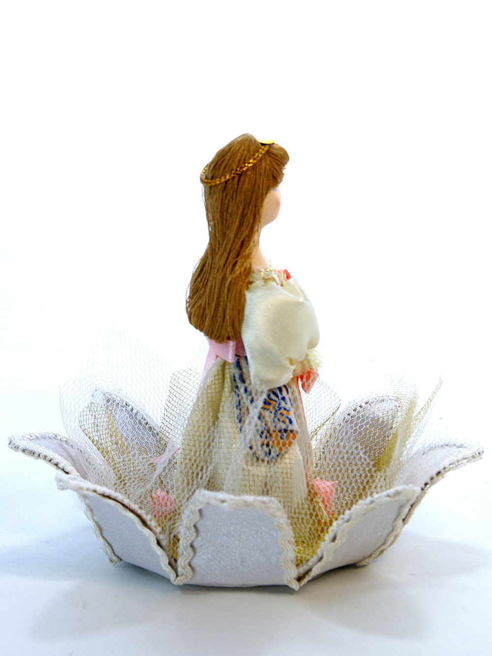 Кукла интерьерная Дюймовочка на лилии