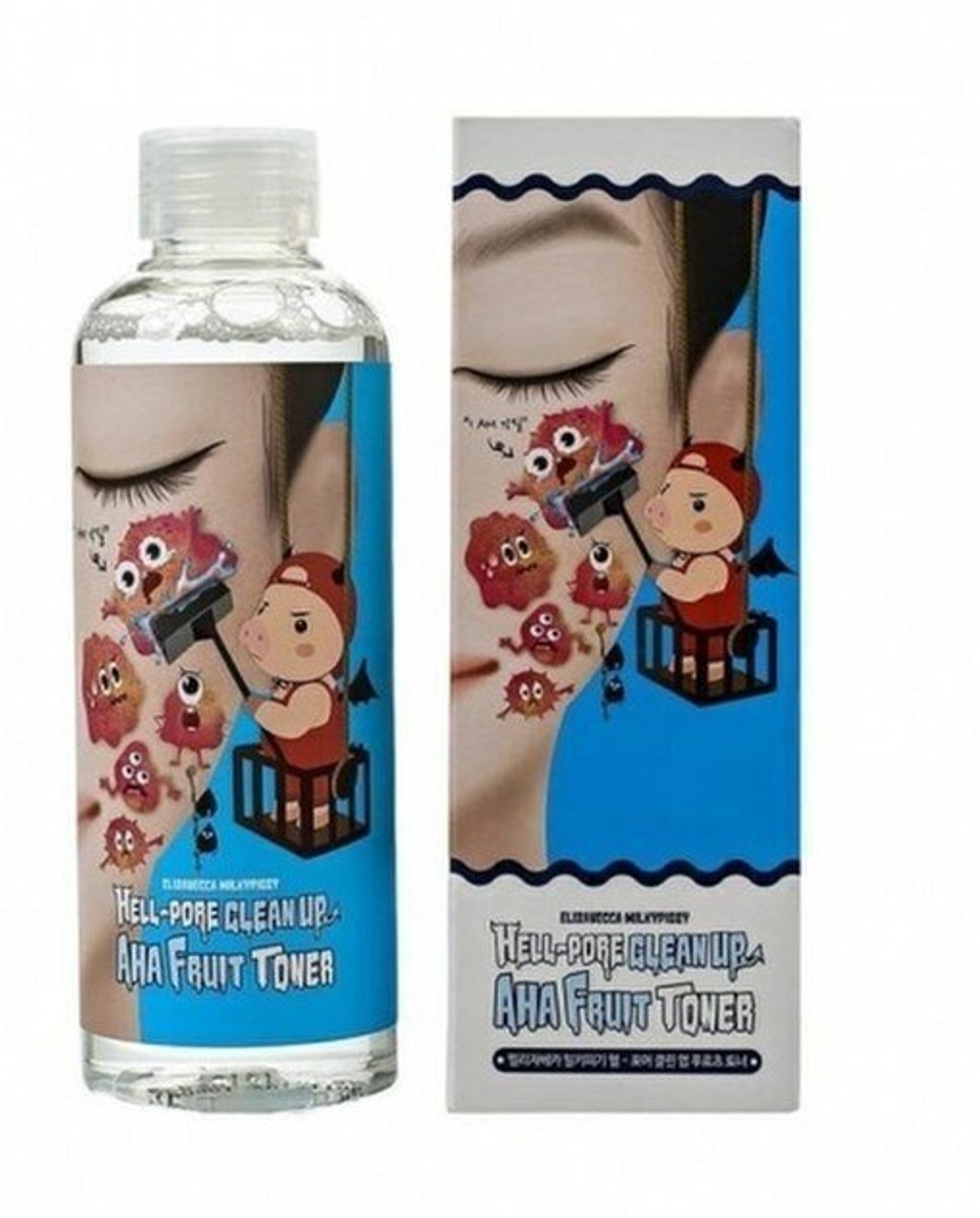 Тоник-пилинг с фруктовыми кислотами Elizavecca Hell-Pore Clean Up Aha Fruit Toner