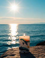 Трансфер переводной - декаль для свечей и гипса киты 001 А5