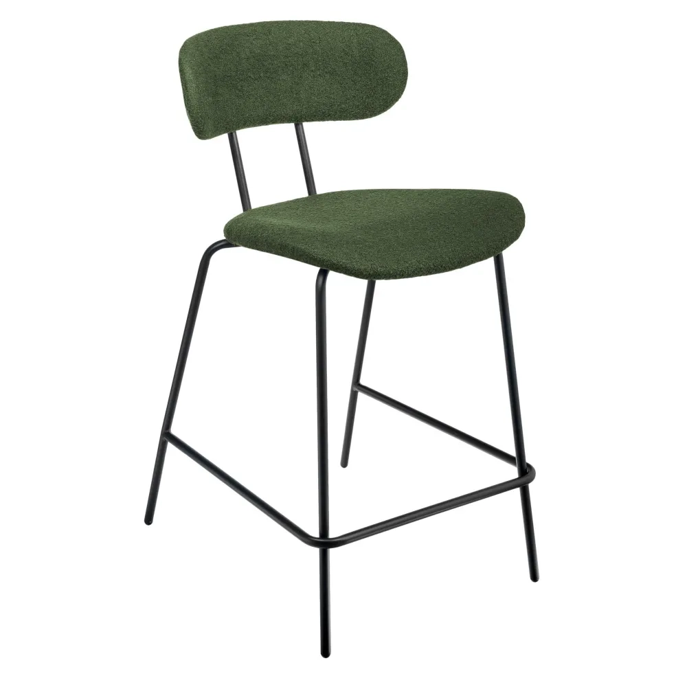 Стул полубарный Bradex Home Ant букле зеленый