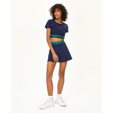 ОДЕЖДА ДЛЯ ТЕННИСА Женская, Топ RAQUETA RASH 23 NAVY .