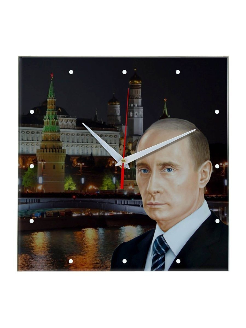 Часы настенные "Путин Кремль"