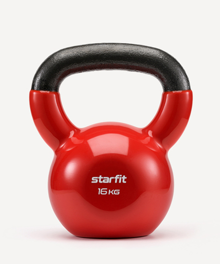 Гиря виниловая DB-401, 16 кг, красный