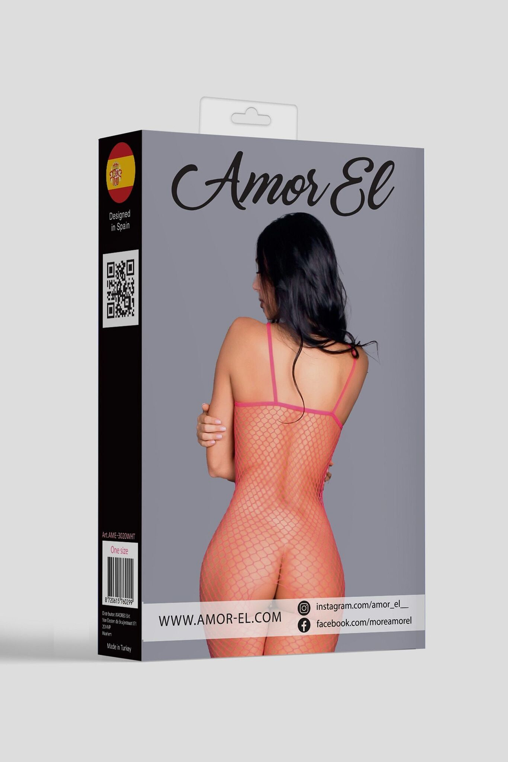 Роскошный сетчатый боди-комбинезон на бретельках с открытым доступом (Размер: S-M-L) (Цвет: голубой)