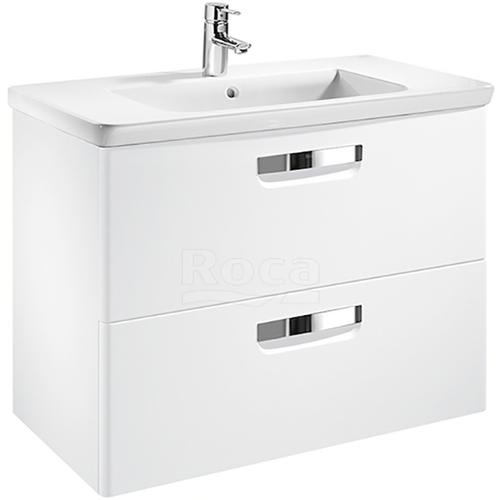 Тумба под раковину Roca The Gap 70 ZRU9302878 подвесная Белая глянцевая