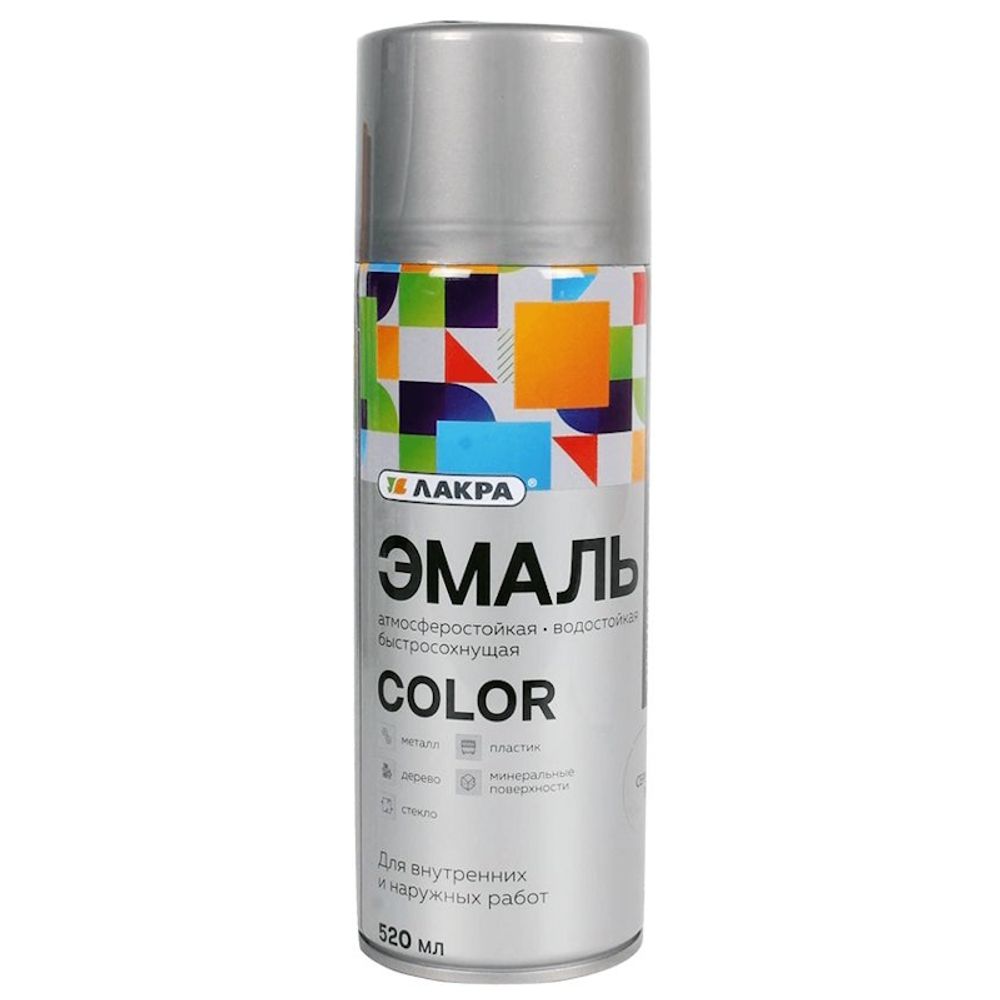 Эмаль аэроз. Лакра Color универс. сигнально-синяя  RAL 5005   520мл (200г)