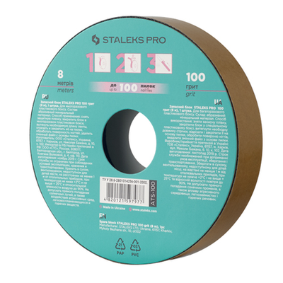 Staleks Запасной блок файл-ленты для пластиковой катушки Bobbinail STALEKS PRO 100 грит