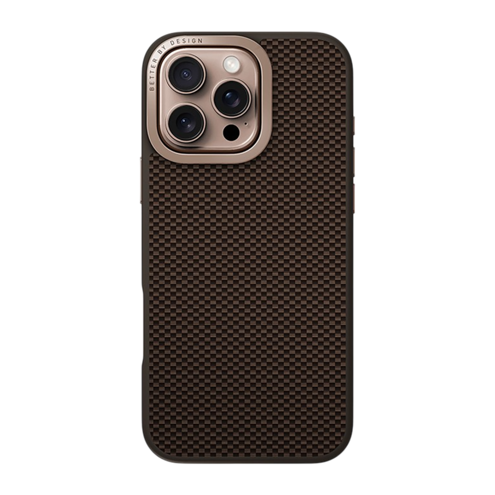 Арамидный чехол MagSafe с подставкой Uniq Keva Max для iPhone 16 Pro Гибридный чехол из арамидного волокна с безелем-подставкой и повышенным уровнем защиты при падении