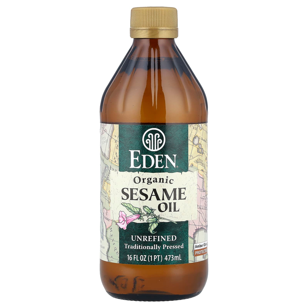 Eden Foods, Органическое кунжутное масло, нерафинированное, 473 мл (16 жидких унций)