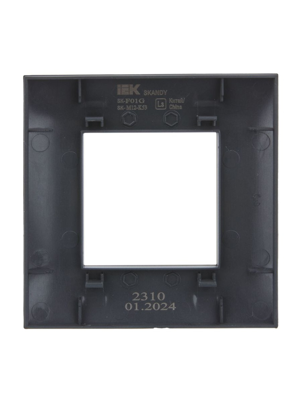 Рамка 1-м SKANDY SK-F01G графит IEK SK-M12-K53