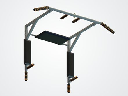 Турник 3 в 1 облегченный Мангуст цв. белый Серый